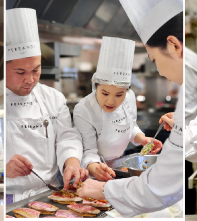 Les étudiants internationaux du programme professionnel intensif en cuisine française aux manettes sur restaurant d'application de FERRANDI Paris