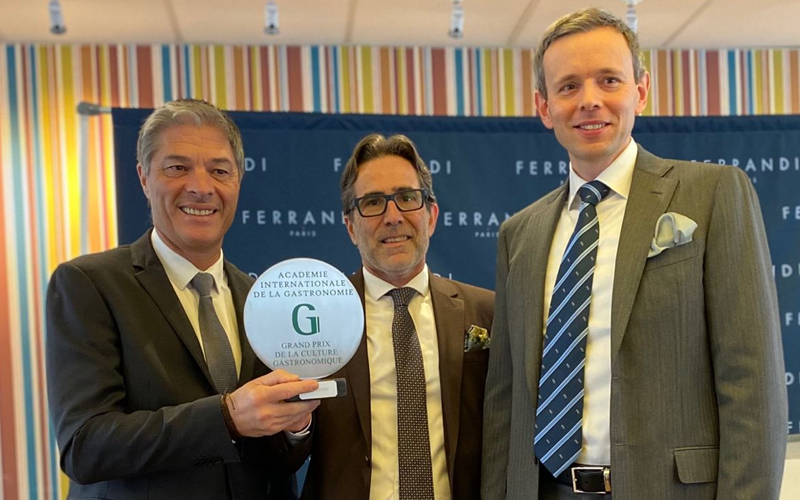 FERRANDI Paris remporte Le Grand Prix de la Culture Gastronomique attribué par l'Académie Internationale de la Gastronomie 